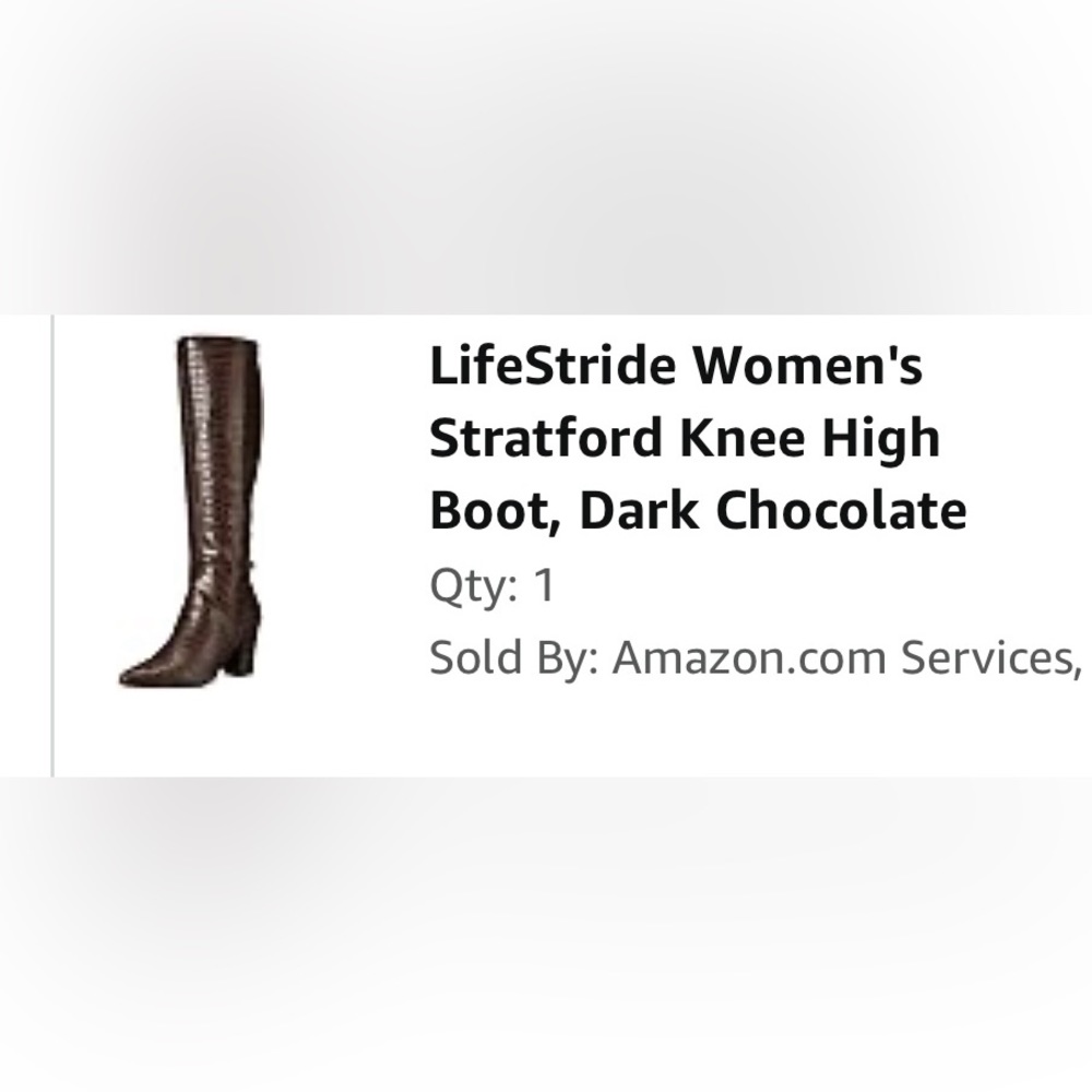 Lifestride Stratford Brown Crocodile Boot; size 6.5 - Picture 8 of 8